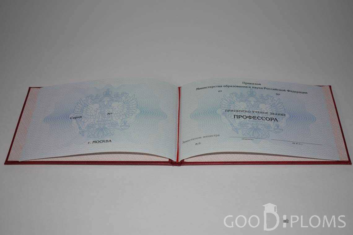 Аттестат Профессора период выдачи 2015-2020 -  Винницу