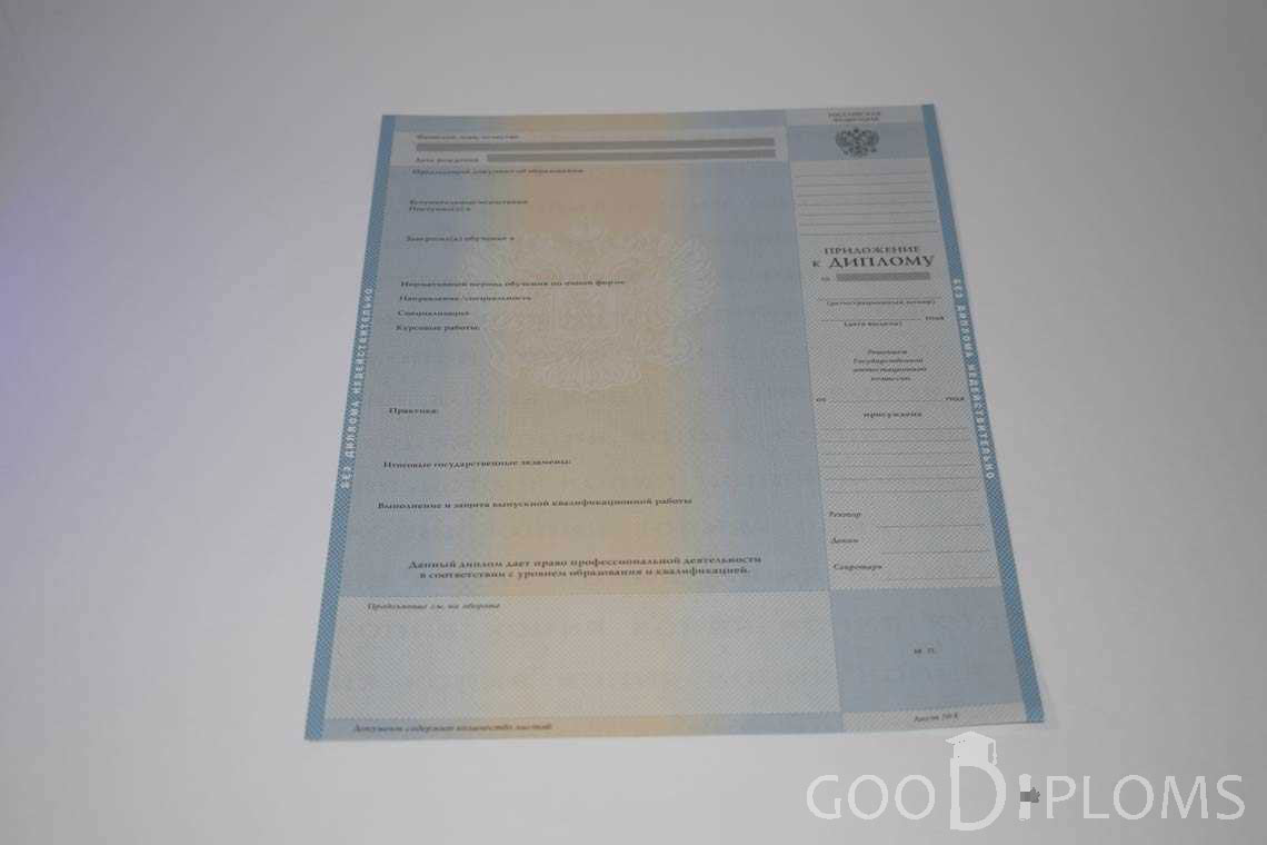 Приложение к Диплому Бакалавра в период c 2003 по 200 год - Винницу