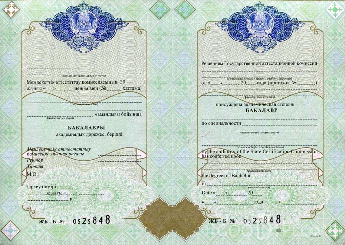 Казахстанский Диплом Бакалавра - Винницу