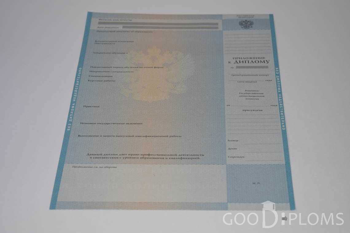 Приложение к Диплому Магистра в период c 2009 по 2010 год - Винницу