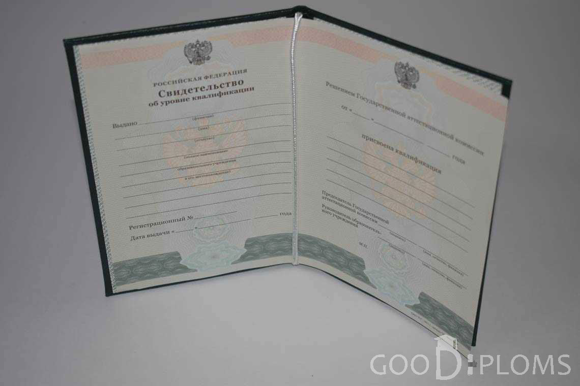 Свидетельство об Уровне Квалификации  период выдачи 2011-2020 -  Винницу