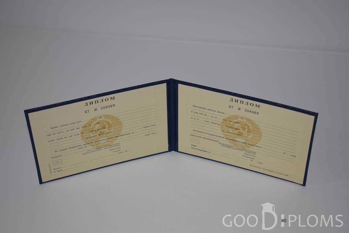Диплом Техникума СССР Таджикистан  период выдачи 1975-1996 -  Винницу