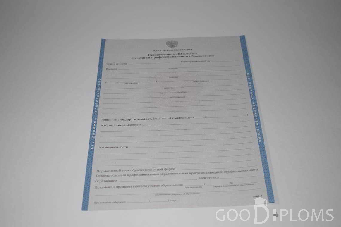 Приложение к Диплому Техникума с Отличием в период c 2011 по 2013 год - Винницу