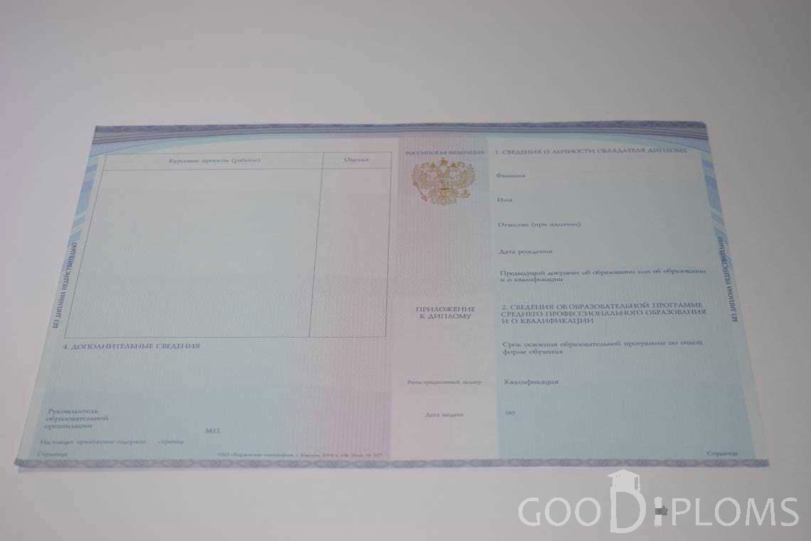 Приложение к Диплому Техникума с Отличием в период c 2014 по 2025 год - Винницу